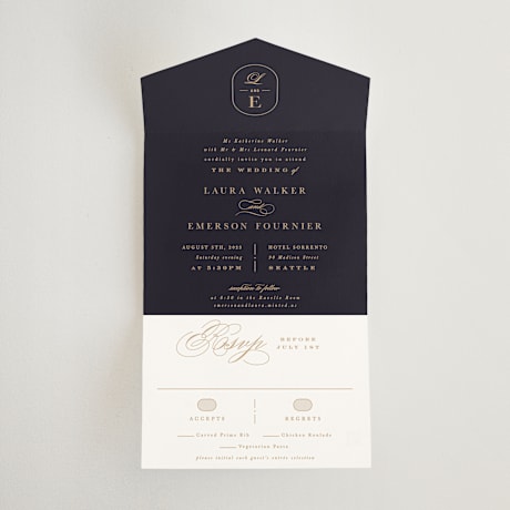 All-in-One Wedding Invitations