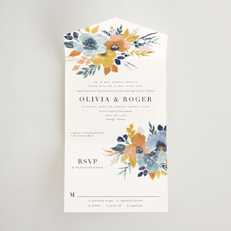 All-in-One Wedding Invitations