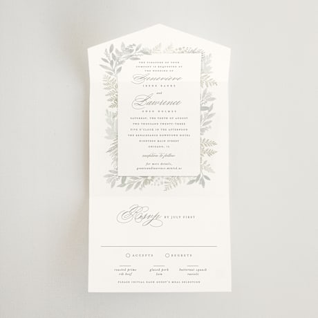 All-in-One Wedding Invitations