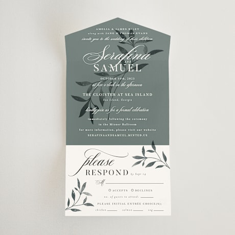 All-in-One Wedding Invitations