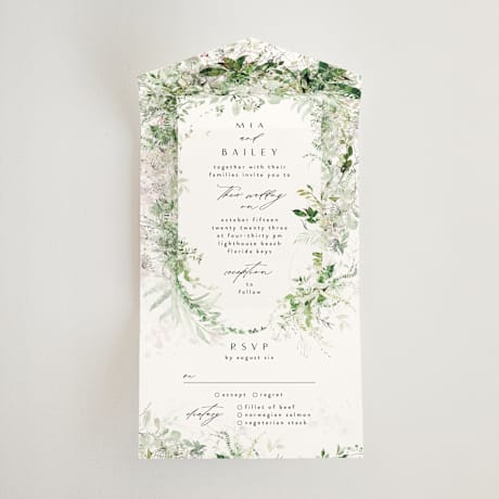 All-in-One Wedding Invitations