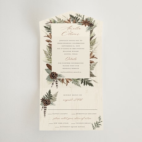 All-in-One Wedding Invitations