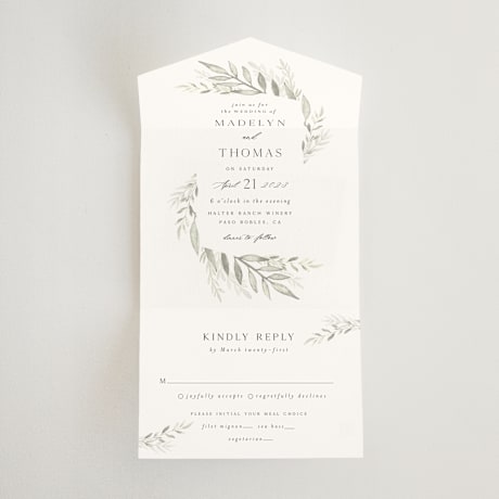 All-in-One Wedding Invitations