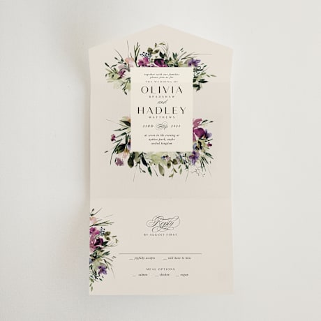 All-in-One Wedding Invitations