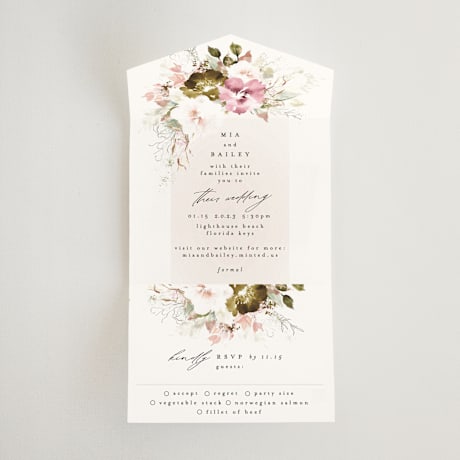 All-in-One Wedding Invitations