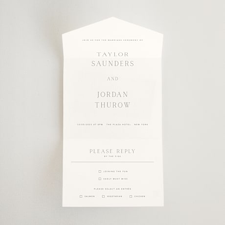 All-in-One Wedding Invitations