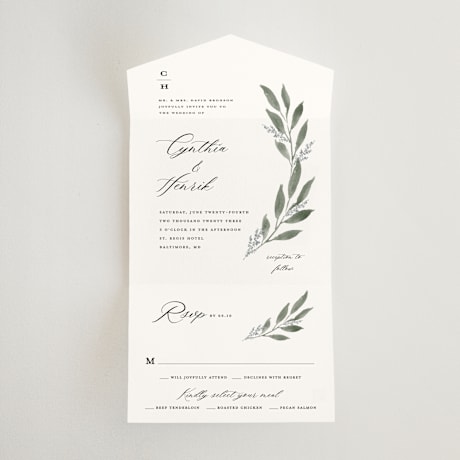 All-in-One Wedding Invitations