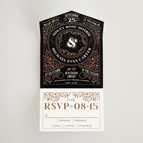 All-in-One Wedding Invitations
