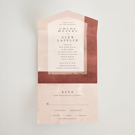 All-in-One Wedding Invitations