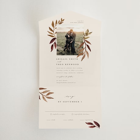 All-in-One Wedding Invitations