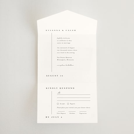 All-in-One Wedding Invitations