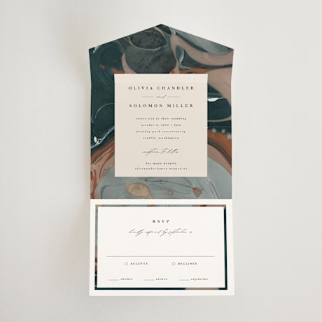 All-in-One Wedding Invitations