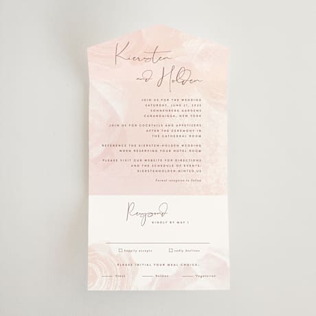 All-in-One Wedding Invitations