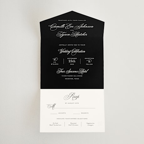 All-in-One Wedding Invitations