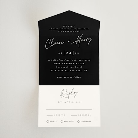 All-in-One Wedding Invitations