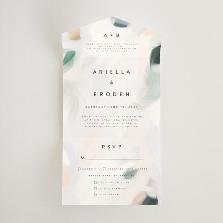 All-in-One Wedding Invitations