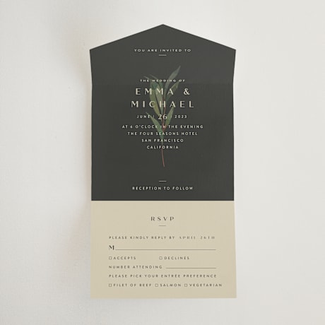 All-in-One Wedding Invitations