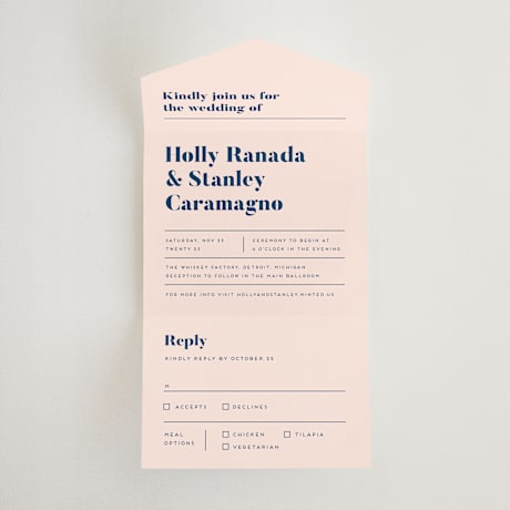 All-in-One Wedding Invitations