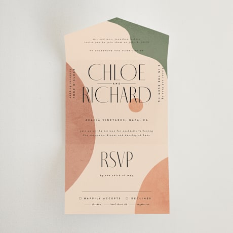 All-in-One Wedding Invitations