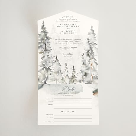 All-in-One Wedding Invitations