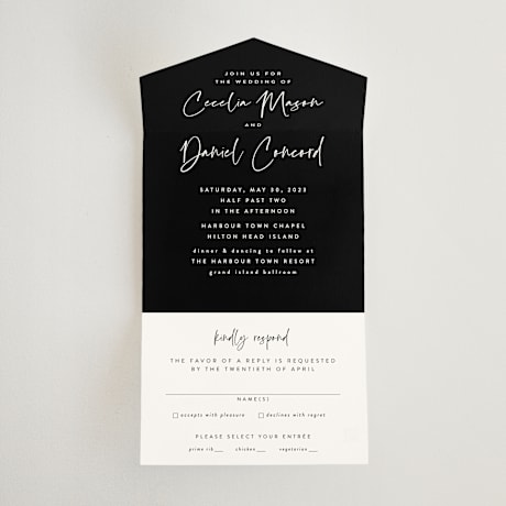 All-in-One Wedding Invitations