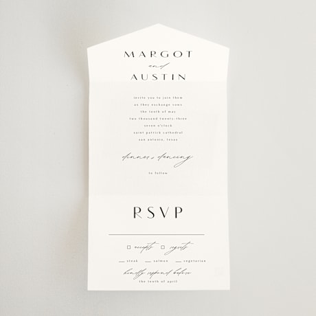 All-in-One Wedding Invitations