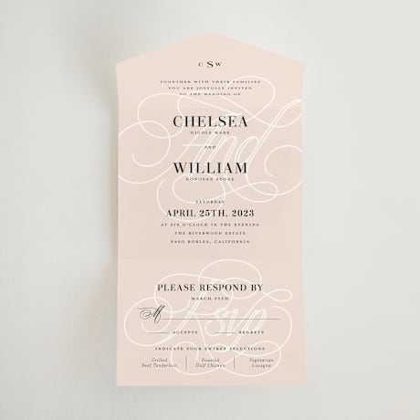 All-in-One Wedding Invitations