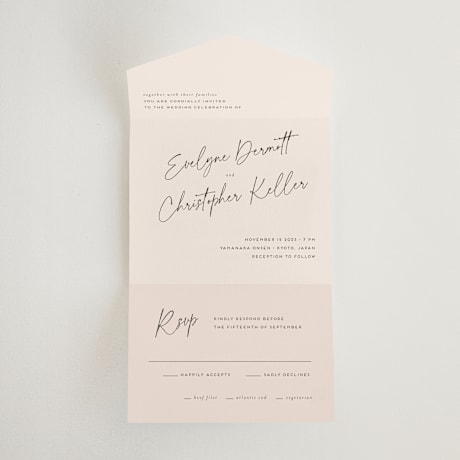 All-in-One Wedding Invitations