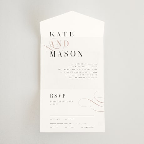 All-in-One Wedding Invitations