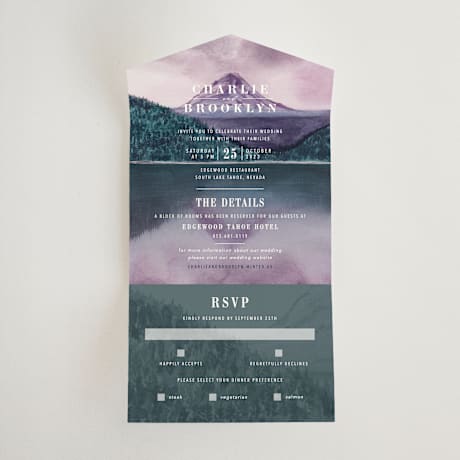 All-in-One Wedding Invitations