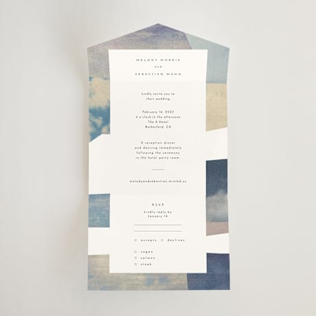 All-in-One Wedding Invitations