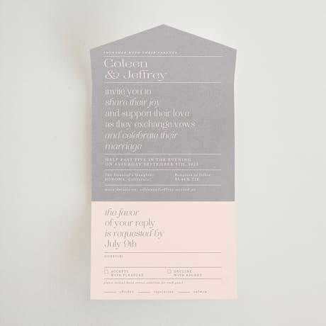 All-in-One Wedding Invitations