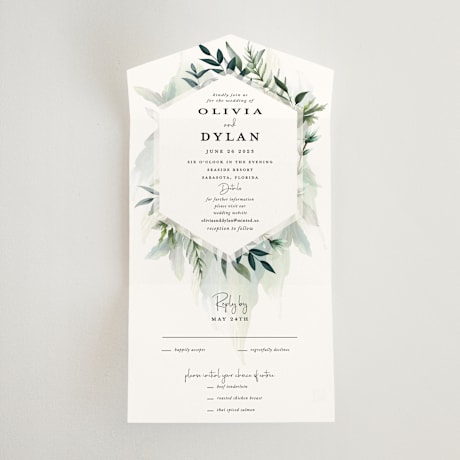 All-in-One Wedding Invitations