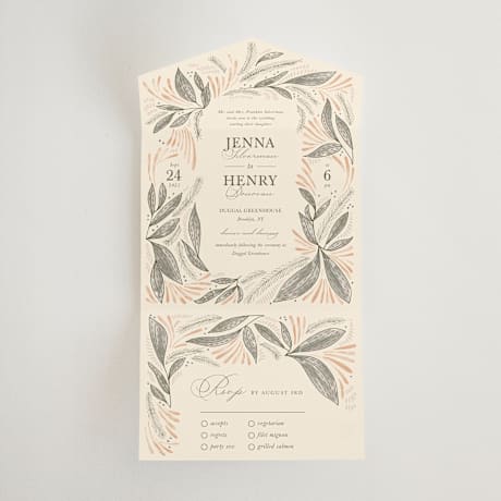 All-in-One Wedding Invitations