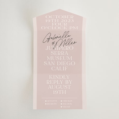 All-in-One Wedding Invitations