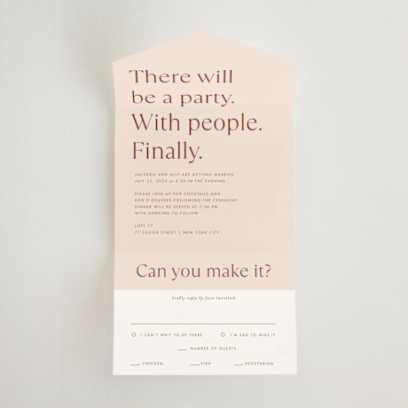 All-in-One Wedding Invitations