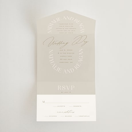 All-in-One Wedding Invitations