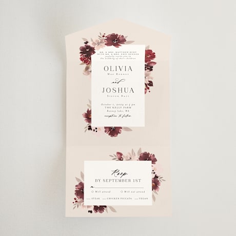 All-in-One Wedding Invitations