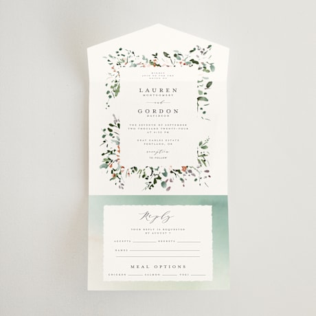 All-in-One Wedding Invitations