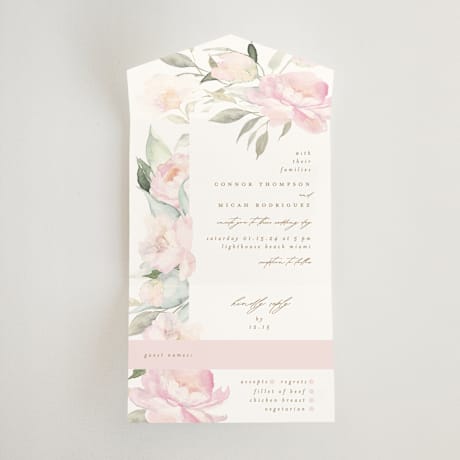 All-in-One Wedding Invitations