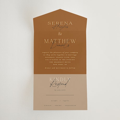 All-in-One Wedding Invitations
