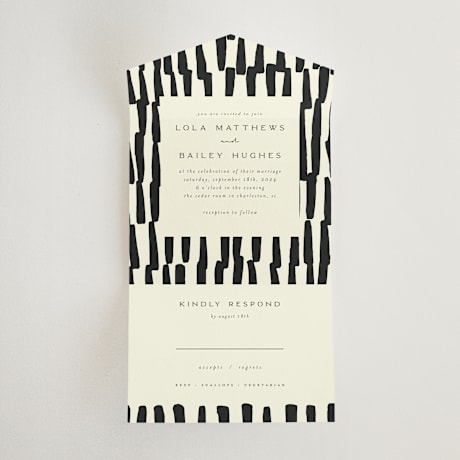 All-in-One Wedding Invitations
