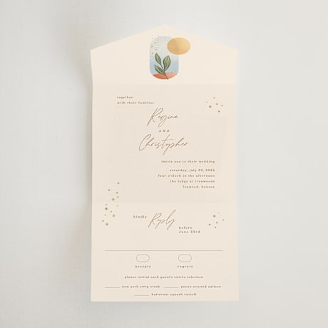 All-in-One Wedding Invitations