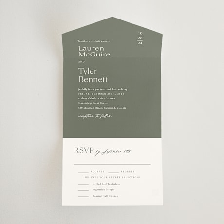 All-in-One Wedding Invitations
