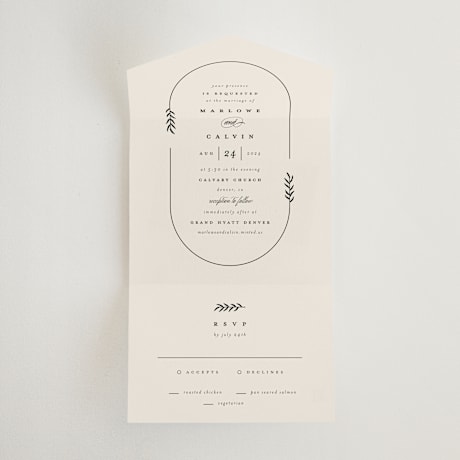 All-in-One Wedding Invitations