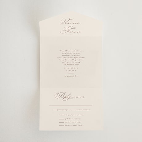 All-in-One Wedding Invitations