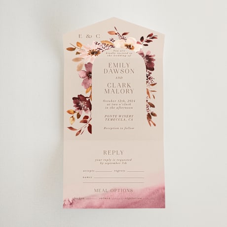 All-in-One Wedding Invitations