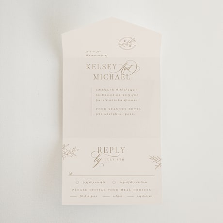 All-in-One Wedding Invitations