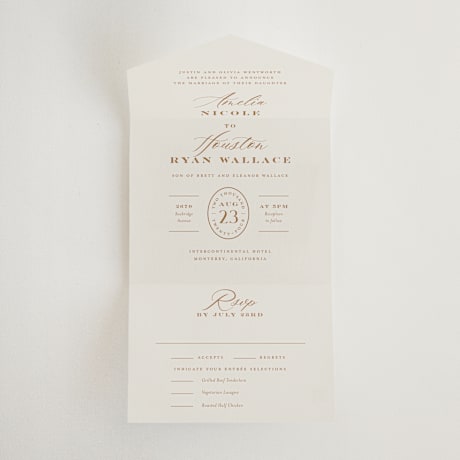 All-in-One Wedding Invitations