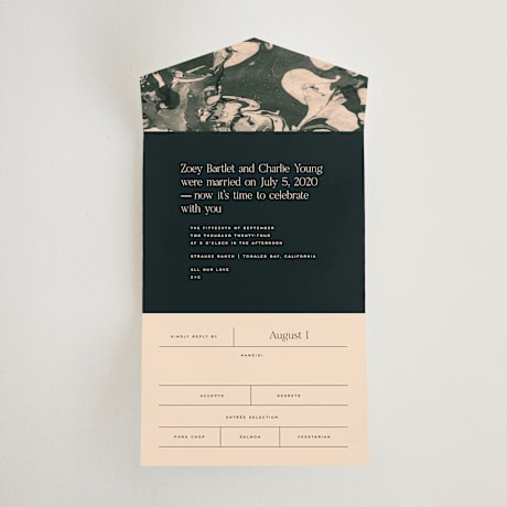 All-in-One Wedding Invitations